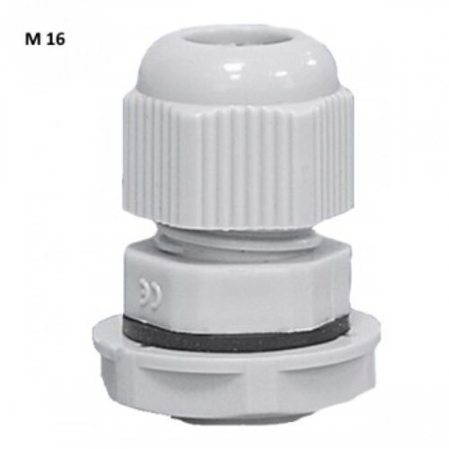7000.7822.7 | Pressacavi M16X1,5 in tecnopolimero  -con dado e guarnizione ,IP68.grigio chiaro.