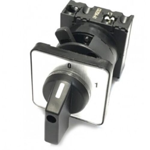 CS20A-A1-SP2 | Interruttore a camme 1 Polo 2 Posizioni  20 Amp, On / Off. Montaggio con piastra di legenda con maniglia.