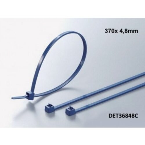 DET36848C | Fascetta rilevabile al metal detector blu lunghezza 370 X 4,8mm. Conf. 100 Pcs.