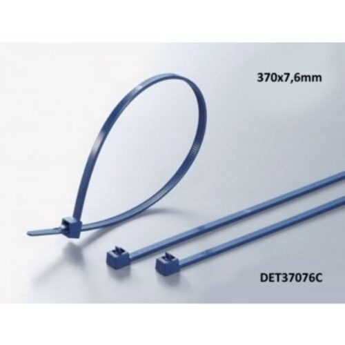 DET37076C | Fascetta rilevabile al metal detector blu lunghezza 370×7,6mm. Conf. 100 Pcs.
