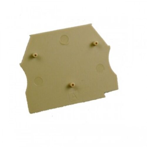 EP2.5-10BEIGE/100 | Piastra terminale per ER2.5, ER4, ER6, ER10 Beige. Scatola da 100pcs.