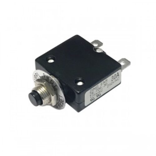 F700H30 | Interruttori/ Disgiuntori termici ripristinabili   30A 250VAC 50VDC Fissaggio a pannello M11x p 1.0.