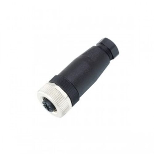 M12FD5PV9 | Connettore M12 a cablare,ghiera girevole versione femmina diritta,  5 Poli, PG9, a vite.