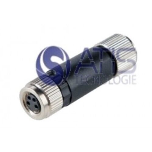 M8FD4PV | Connettore M8 a cablare, ghiera girevole, versione femmina 4 Poli, PG7, a vite .