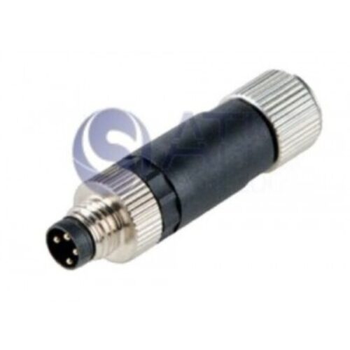 M8MD4PV | Connettore M8 a cablare, ghiera girevole, versione maschio diritto, 4Poli, PG7, a vite.