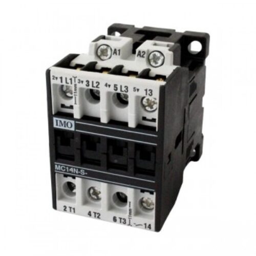 MC14N-S-0124AC |Contattore 3 poli NA 5.5kW 14A AC3, 1/NC Aux, bobina 24 Vac.