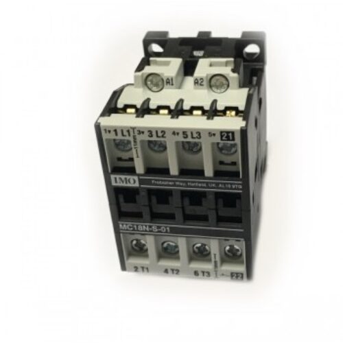 MC18N-S-0124AC |  Contattore 3 poli/NO 7,5kW 18A AC3, 1/NC Aux, bobina 24Vac.