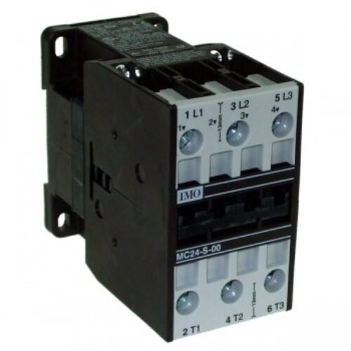 MC24-S-0024 | Contattore 3 poli/ NO 11kW 3..400V; 24A AC3, bobina 24Vac 50/60Hz.
