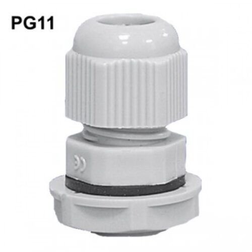 PG117035 | Pressacavi + controdadi PG11, IP68, Grigio RAL7035.
