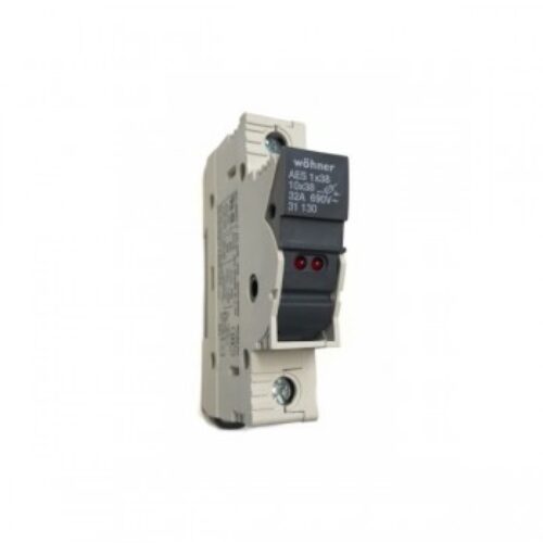 WH-31130 | Portafusibile cilidrici 10×38 1 Polo con Led 110V .. 690V 50/60 Hz.