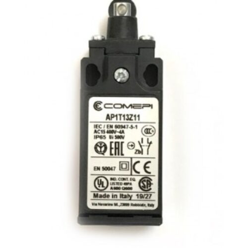 AP1T12Z11 | Finecorsa-Pistoncino con rotella in acciaio, corpo 30mm – corpo tecnopolimero IP65  Pg 13,5.