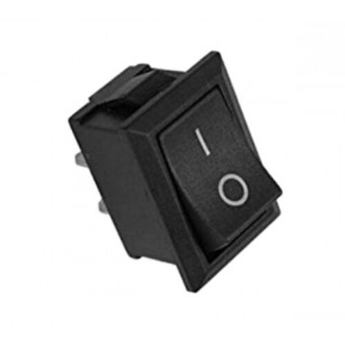 AT2282N | Interruttore bipolare a tasto nero snap-in 22×30 O-I.