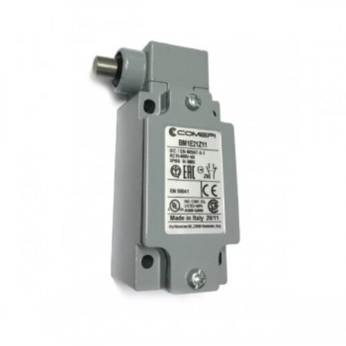 BM1E21Z11 | Finecorsa alluminio pistoncino laterale in acciaio inox, Contatti a scatto (1NO + 1NC) doppio isolamento e apertura positiva, PG13,5, IP66.