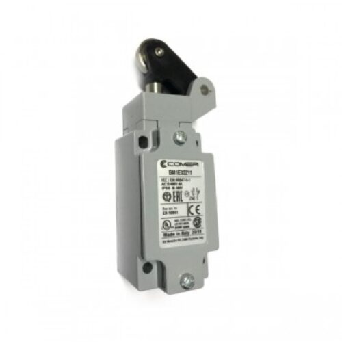 BM1E32Z11 | Finecorsa alluminio leva unidirezionale con rotella in acciaio inox. Contatti a scatto (1NO + 1NC) doppio isolamento e apertura positiva, PG13,5, IP66.