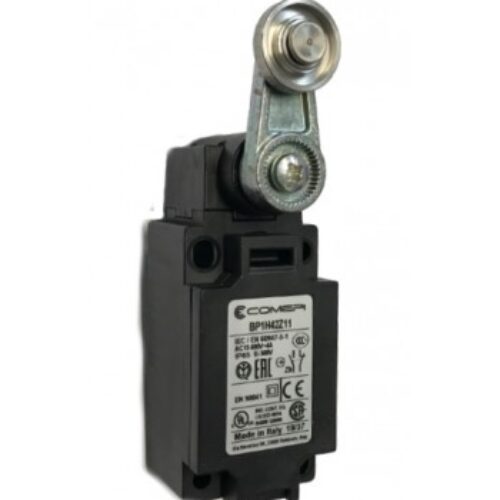 BP1H42Z11 | Finecorsa tecnopolimero  a  leva con rotella Inox 22mm, Contatti a scatto (1NO + 1NC) doppio isolamento e apertura positiva, PG13,5, IP65.