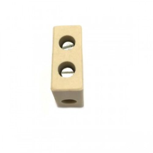 C7241 | Morsetto in steatite , 10 x 18,5 x 25 mm,per alte temperature 300°C , Unip. 10A  250V Sez. cavo max:4mmq.