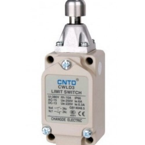 CWLD3 |  Finecorsa metallico,con pistoncino con sfera  in acciaio,1NO + 1NC, 10A 250V, IP66, pressacavo M20 ( incluso).