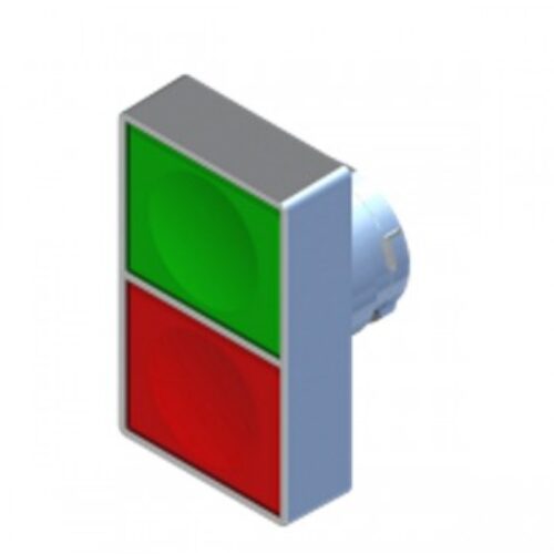 ECX1150 | Pulsante doppio a filo ghiera – ROSSO/VERDE – IP65.