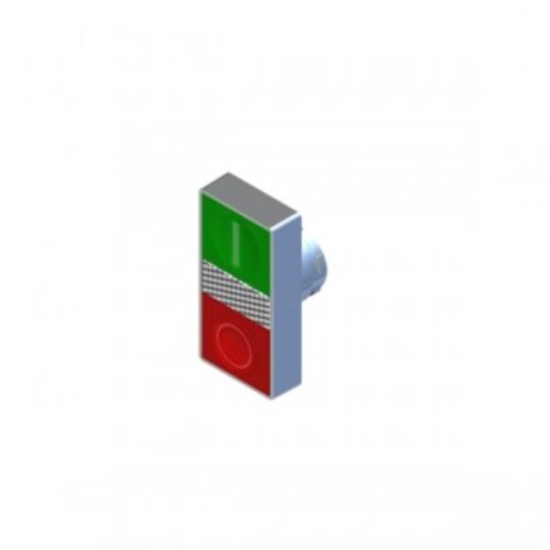 ECX1153 | Pulsante doppio filo ghiera metalico + spia Luminosa +simb O e I. Serie ECX1000.