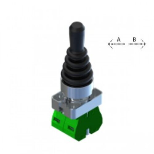 ECX1510 | Joystick 2posiz. A-B con ritorno serie metallo H=79mm.