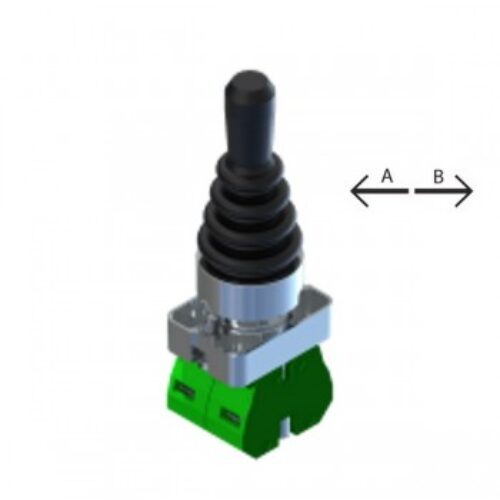 ECX1512 | Joystick 2posiz. A-B mantenute,  serie metallo H=79mm.