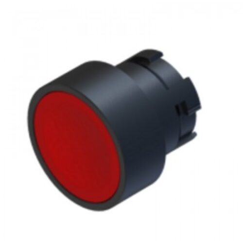 ECX3101 | Pulsante plastico d. 22 filo ghiera rosso.