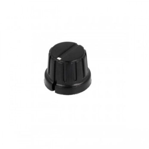 GWB15BK | Pomello con la flangia in  bachelite;Diam.asse:6,35mm; Ø17×15,6mm.