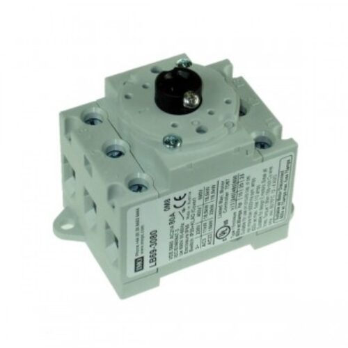 LB69-3080 | Sezionatore per montaggio su base, 3 poli, 80 A per uso con E69 … Alberi e H69 … Maniglie.