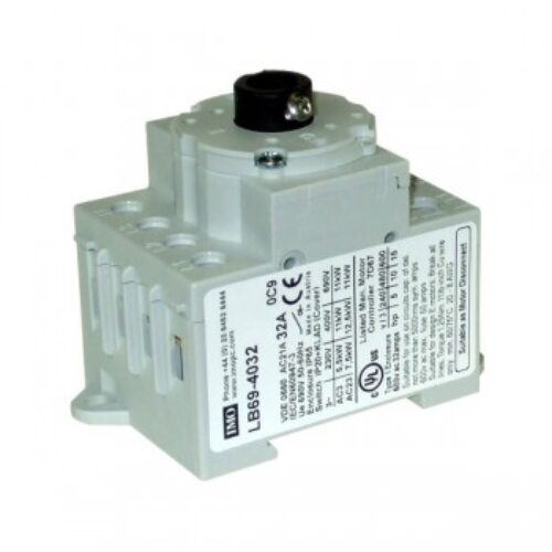 LB69-4032 | Sezionatore per montaggio su base, 4 poli, 32 A per uso con E69 … Alberi e H69 … Maniglie.