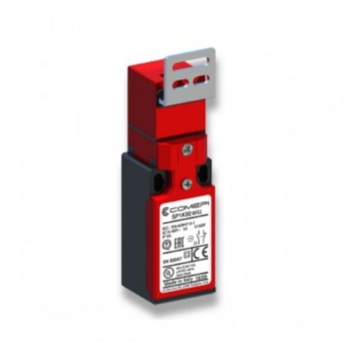 SP1K80W02 | Finecorsa di sicurezza ad azionatore separato – Testina girevole 360° – Contatti a scatto (2NC) doppio isolamento e apertura positiva Un ingresso cavi PG13,5. IP65.