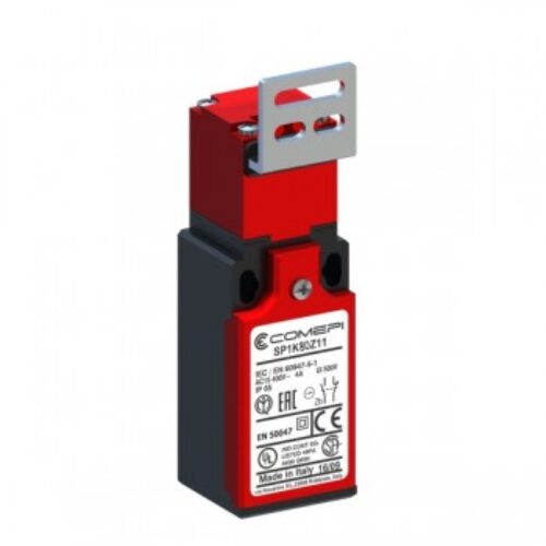 SP1K80Z11 | Finecorsa di sicurezza ad azionatore separato – Testina girevole 360° – Contatti a scatto (1NO + 1NC) doppio isolamento e apertura positiva Un ingresso cavi PG13,5. IP65.